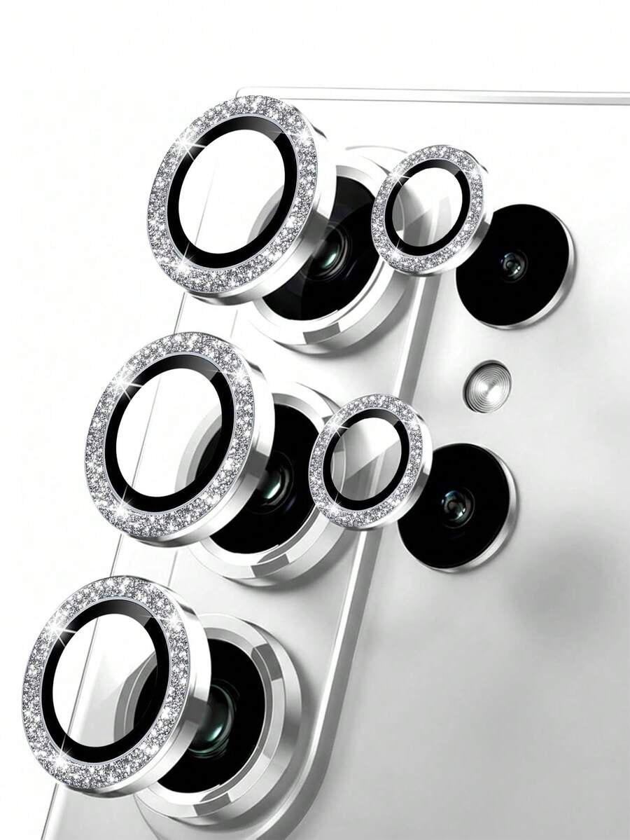 Funda protectora de lente de cámara con brillo para Galaxy S26/S26+/S26 Ultra, de vidrio templado resistente a arañazos, protección de cámara, resistente al desgaste, brillo antideslizante, a prueba de golpes, anti-caída, anti-huellas