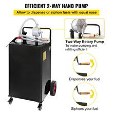 Réservoir/Boîte d'essence - 30 gallons (environ 114 litres), 4 Räder, Schwarz - Voir 3
