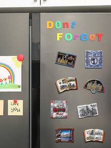 1pc Scenic Spot Fridge Magnet, Resin 3D Embossed Refrigerator Magnet, Travel Souvenir - Magnetic Sticker - View 8