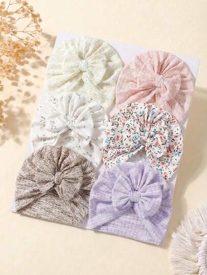 3件套新生儿糖果色可爱柔软弹力婴儿帽套装，适合日常四季佩戴