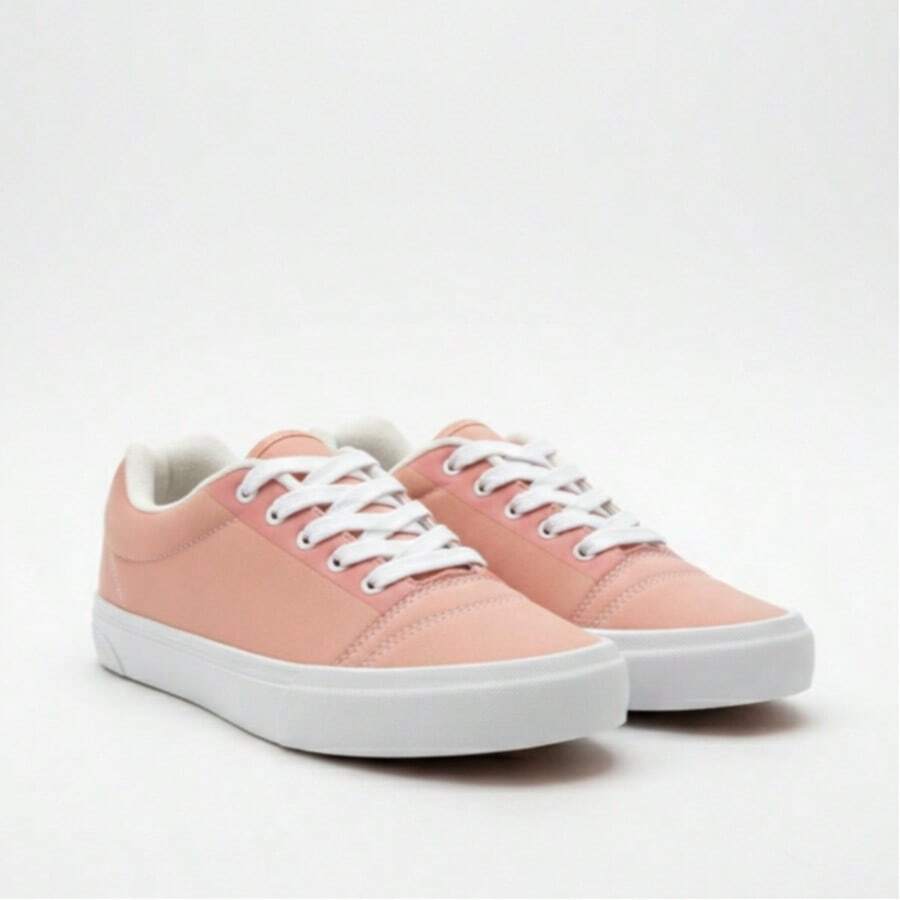 Unisex Basic Sneakers, Urban Style, Ideal For Daily Life And Outings - Rosa - Ver 1