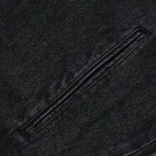 Adidas Áo khoác nam, Áo khoác denim mềm mại, DENIM FB TT, Áo khoác thường ngày thoải mái KD1516 - Denim đen - Xem 5