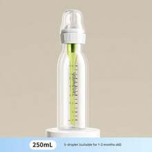 1个儿童婴儿水瓶，学生饮水杯，可爱吸管水瓶，刻度水瓶，幼儿园吸盘球水瓶，防呛吸管杯，250毫升/120毫升容量 - 白綠色 - 查看 11