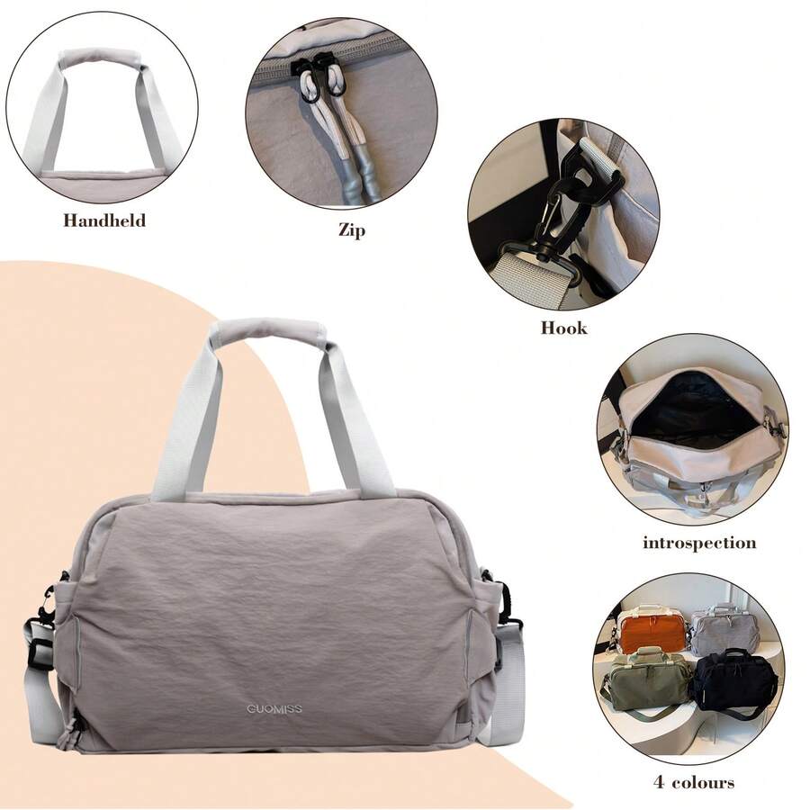 多功能可转换旅行包 - 轻便尼龙行李包，带拉杆箱套，多功能背包和单肩包 - 彩色 - 查看 1