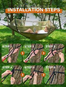 URBANWAVE 带蚊帐的露营吊床 - D - 查看 3