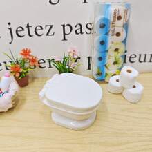 Model Mangkuk Toilet Mini Realistis, Properti Adegan Kamar Mandi Miniatur, Cocok untuk Dekorasi Adegan Kamar Mandi Diorama, Hadiah Koleksi untuk Penghobi dan Penggemar - MultiWarna - View 6