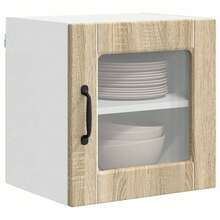 vidaXL Küchenschrank 2 pcs Sonoma-Eiche 40 x 31 x 40 cm Holzwerkstoff - Braun - Übersicht 3