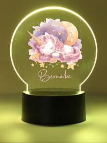 1pc Personalized Name Night Light, Children's Birthday Gift Customization, Friend Custom Gift, Bedroom Decor Customization, Party Decor Customization, Party Decor, Custom Moon Night Light, Back To School Gift - Black - View 42