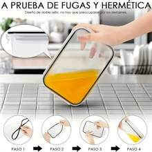 54 Pieces/Set Food Storage Container Set, Crisper, Easy Fix Lids  (26 Lids + 26 Containers+ 2pen) - Sealed Plastic Containers For Pantry, Travel, Outdoor Picnics, Kitchen Organization,  Labels And Tags - 54件套帶餐具款 - 查看 5