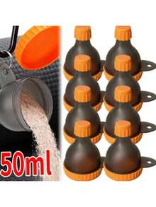 1pc Mini Portable Protein Powder Funnel With Keychain, Suitable For Travel, Fitness And On-The-Go Protein Powder Mixing, Hygienic Leak-Proof Powder Transfer Device For Bottles And Containers, Applicable For Protein Powder Containers - View 4