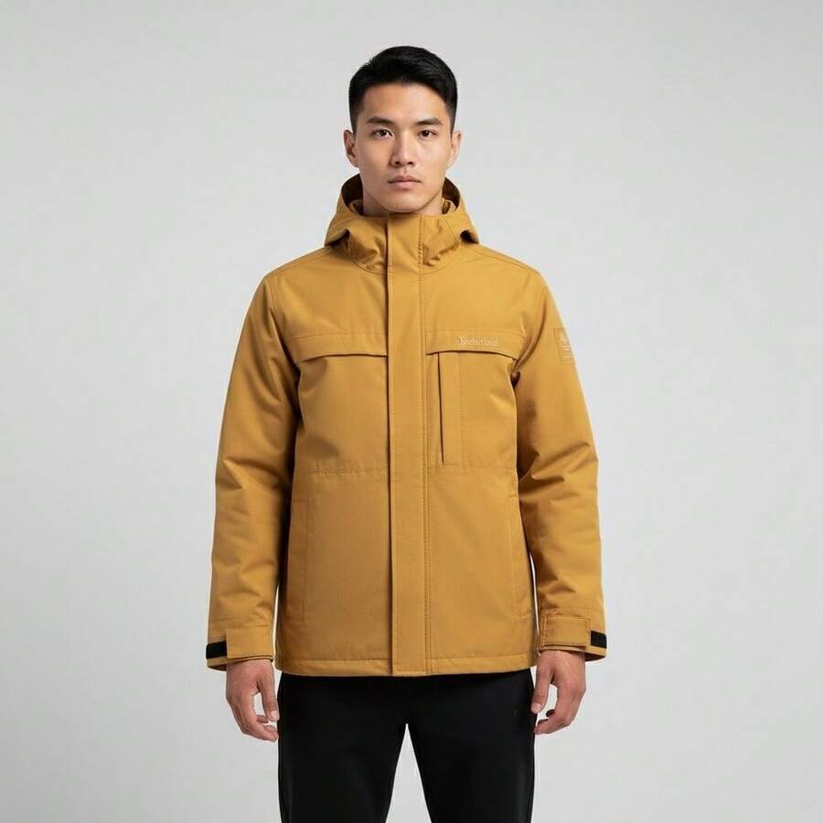 Timberland 男士 AF 防水三合一夹克 - 棕色 - 查看 1