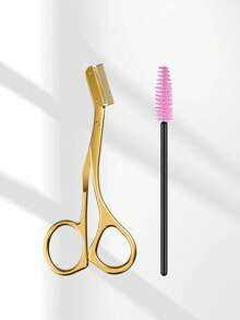 CIMACA Makeup Beginner Essential! Eyebrow Scissors + Eyelash Brush Set, One-Step Eyebrow Shaping And Defining, Compact Beauty Tool Kit, Easily Create Refined Eyebrows - Multicolor - View 8