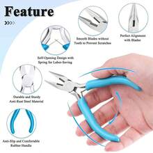 DIY Jewelry Making Tool Kit, Includes 4 Unique Pliers - Bent Nose Pliers, Round Nose Pliers, Pointed Nose Pliers, Diagonal Cutters, Pink Tweezers And Jump Rings - Essential Handcraft Tools For Beginners To Professionals - Jewelry Pliers Set - View 5