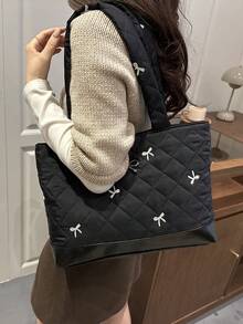 Large-Capacity Sweet And Cute Style Versatile Luxury Women's Bag From 2026 New Model High-End Crossbody Bag - Black - View 7