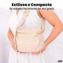 Compact Women's Handbag With Elegant Design And Smart Organization. - Bege - View 6