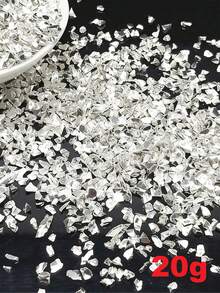 1 Box Gold-Plated Glass Shards, Asymmetrical Metal Bits, Short & Chunky Glitter Beads, 1.5-3mm, Suitable For Epoxy Resin Molds, DIY Nail Art, Vase Fillers, Jewelry Making And Craft Decorations - Multicolor - View 13