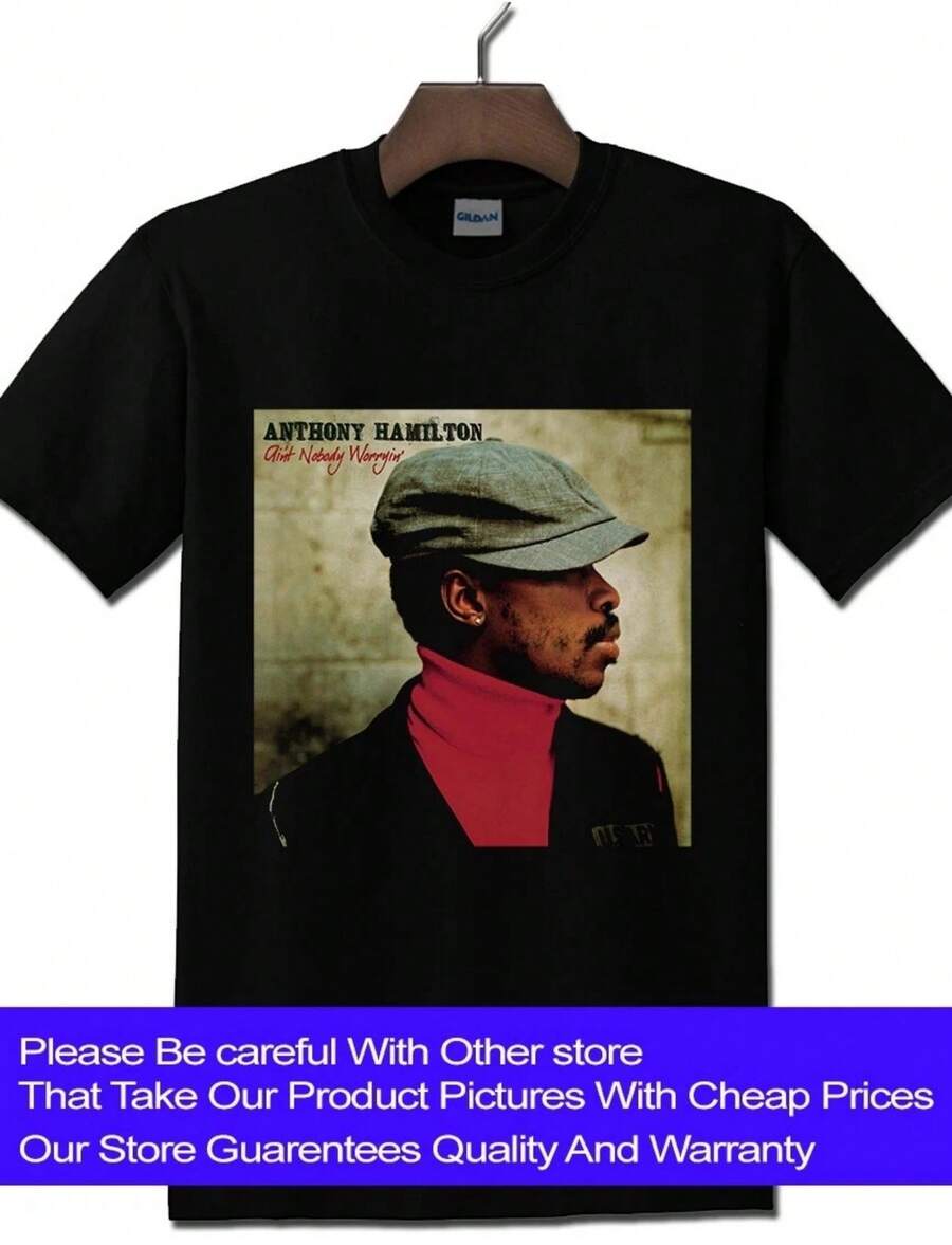 Anthony Hamilton T-Shirt New T Shirt Dad Father Gift T Shirt - Black - View 1