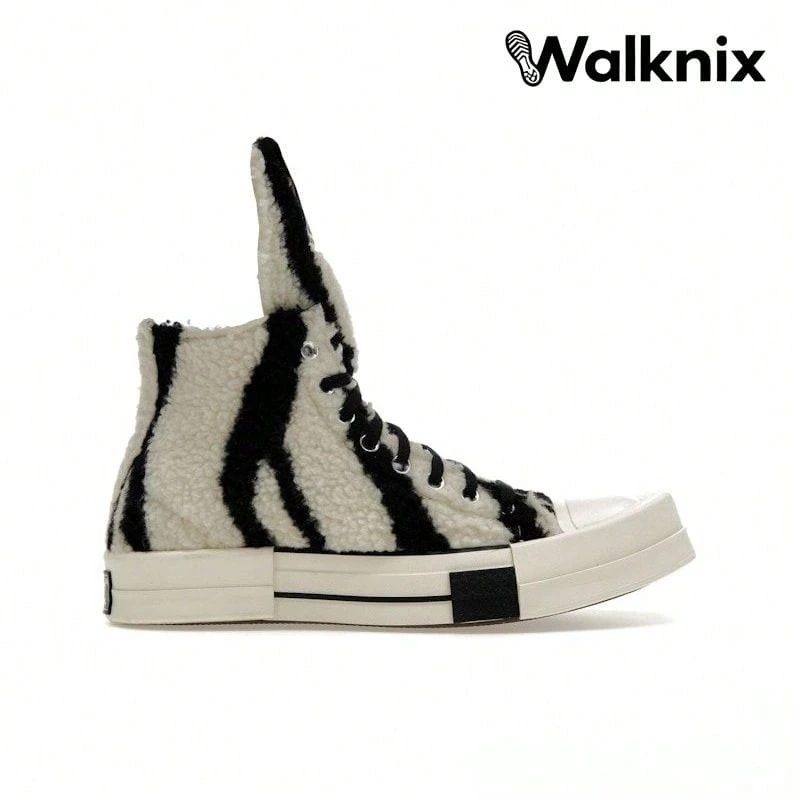 Rick Owens X Converse DRKSHDW TURBODRK Chuck 70 High 'Zebra' White Lily-White Black Egret Sneakers Men A03943C - Nhiều màu - Xem 1