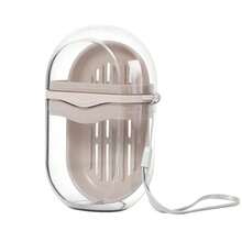 1pc High Quality Travel Soap Dish - With Drainage Cover - Premium Soap Box For Business Trip - Luxury Mini Soap Holder - 1pc - View 2