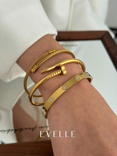 Gold Bracelet, Elegant Minimalist Design, Suitable For Dates, Gatherings, Party Gifts