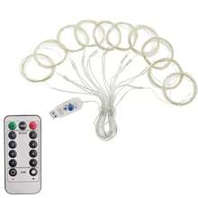 1pc USB Powered Curtain Lights, 6m/3 Meters/2m/1m String Lights With 8 Modes, Suitable For Birthday, Wedding, Party, Room, Window, Holiday Decoration (Remote Control Batteries Not Included) - USB Curtain Light - View 7