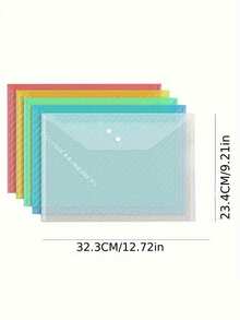 10 Peças/20 Peças Conjunto de Pastas de Arquivo A4 com Clipes, Multicoloridas, Adequadas para Armazenar Provas, Livros Escolares e Organizar Documentos de Escritório. Pasta Anelar A4 Durável com Mecanismo de Trava, Aplicável para Escola, Escritório, Organização Doméstica - Conjuntos - Visão 4