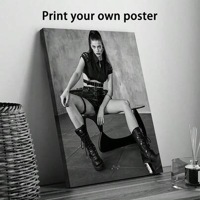 1pc Custom Canvas Print Wall Art, Various Styles Decorative Painting, Classic & Modern Themed Wooden Frame, UV Printing Home Gallery Suitable For Kitchen, Home Office, Bathroom, Living Room, Bedroom, Medium Size Canvas Oil Painting, No Power Required, 1pc Wall Decor Painting, 2D Flat, Perfect Room Decoration