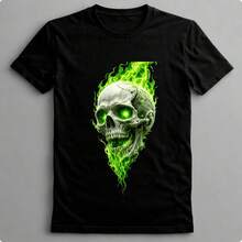 Suffix Skull T-Shirt Premium Shirt 100% Cotton Promotional Price Men's Women's Casual T-Shirt Streetwear - Black-Est 02 - 查看 5