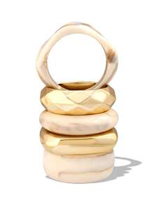 Betykuku 1/3/6 Peças Pulseiras de Estilo Europeu e Americano Estilo INS, Acessório Casual Diário, Presente para Mulheres e Meninas - OBRIGADO - Visão 6