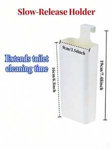 Dispensador de limpiador sólido de inodoro de estilo moderno sin electricidad, extiende la duración de la limpieza - multicolor - Ver 6