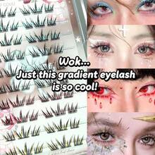 Blink Flash! Lash Palette Fun! 4-Color Mixed Laser False Lashes, Naturally Stunning - Colored Silk - View 1