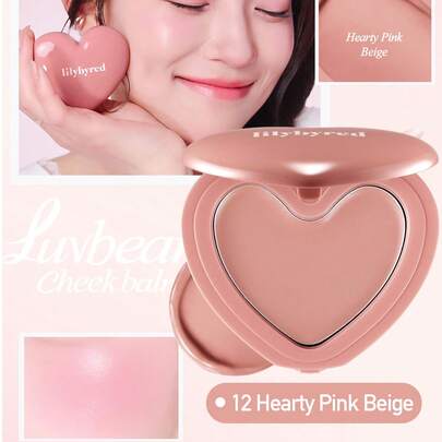 lilybyred K-Beauty Luv Beam腮红膏，质地柔滑，持久透亮妆效，丝绒般柔润的腮红膏，打造自然光泽妆容，质地细腻，妆感自然，日常妆容腮红膏