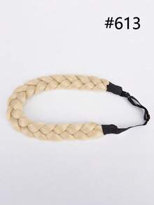 High Temperature Synthetic Braided Wig With Adjustable Braids, Including Fishtail Braid And Twisted Braid - Multicolor - View 16