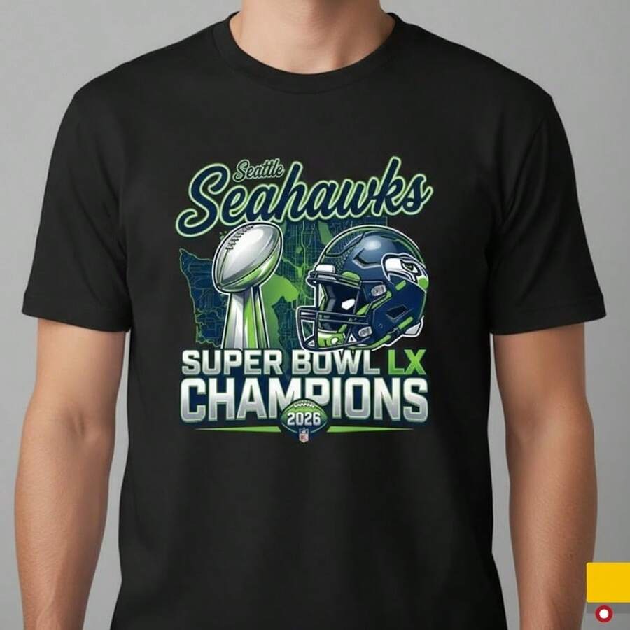 Seattle Champions PNG, Football Sublimation Design, 2026 World Champions PNG, Digital Download For T-Shirt - màu đen - Xem 1