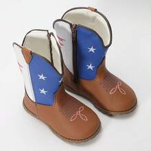 Baby Girl/Boy Texan Boot Set, Soft And Comfortable Baby Shoes + Cotton Socks FARMFUN - MultiWarna - View 6