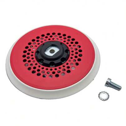 1个6英寸17孔电动工具背垫，适用于ORE 3/5-150EC高品质砂磨机底座，适用于偏心磨床