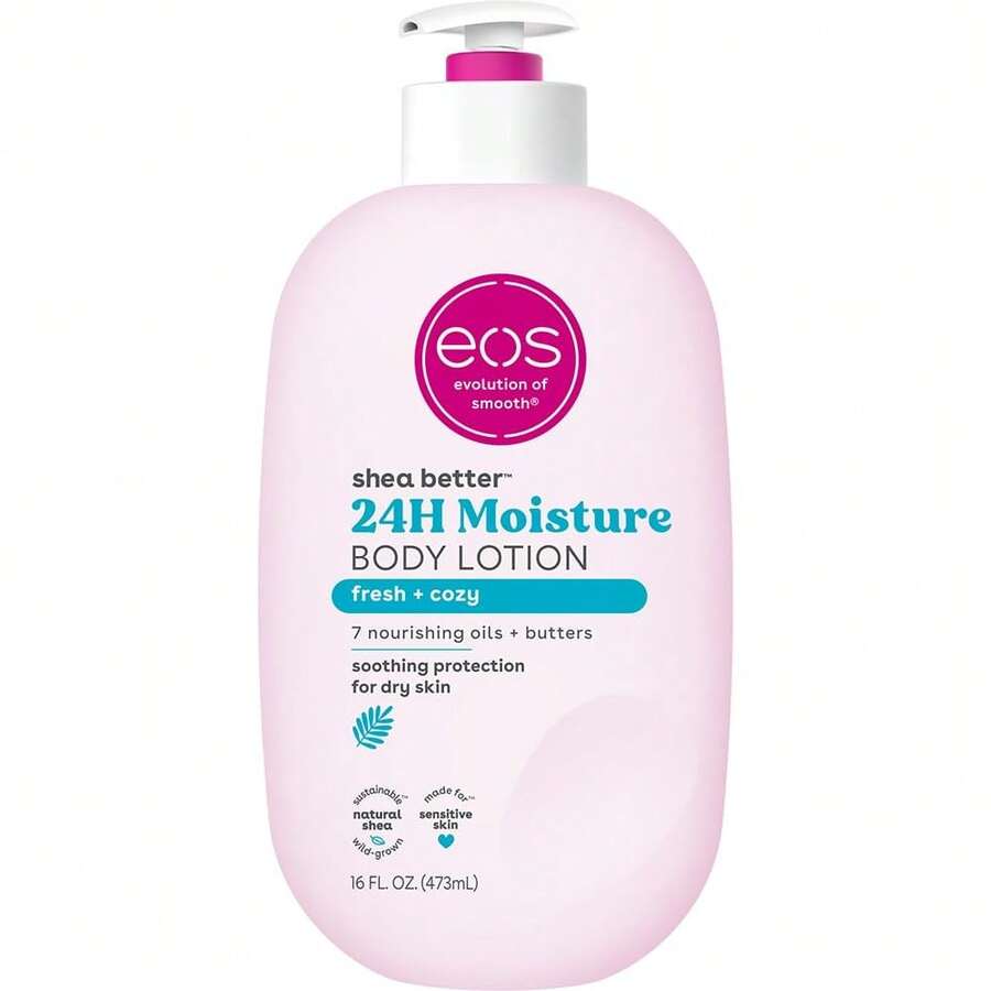 Eos Shea Better Body Lotion, Fresh & Cozy, 24-Hour Moisture Skin Care, Lightweight & Non-Greasy, Natural Shea, Vegan, 16 Fl Oz - Shea Butter - View 1
