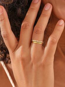 1枚独特浪漫镂空单层全钻莫桑石925纯银奢华订婚戒指、情侣戒指、周年纪念戒指、女士珠宝礼物、情人节礼物 - 鏤空莫桑戒指 - 查看 4