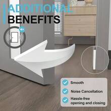 Door Corner Seals 12 Pieces Self - Adhesive Weather Stripping Draft Stopper Filler Seal Strip White Save Energy Installs Quickly Easily Keeping Out Cold 2x1.7x0.2 Inches - White - View 6