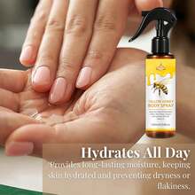 SUMIFANG 120毫升蜂蜡蜂蜜身体喷雾，深层锁水，形成保护屏障。清爽不黏腻，散发怡人香气。蜂蜡和蜂蜜滋养肌肤，令全身肌肤焕发自然光泽，散发迷人香气。只需轻轻一喷，即可实现深层补水、修复肌肤屏障和消炎三重功效。 - 椰子油 - 查看 3