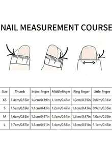 Handmade High-Quality Short Press-On Nails, Original Dark Flame Design - Red - View 5