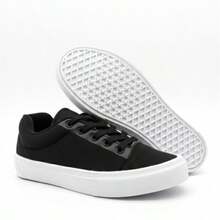 Men's And Women's Casual Sneakers With A Clean Look And Comfortable Fit. - Black Black - View 6