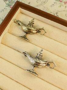 1pc Elegant Zinc Alloy Genie Lamp Brooch Pin, Sexy Infinity Theme, Versatile For Daily & Party Wear, Ideal Campus Gift - Genie Lamp Brooch - View 5