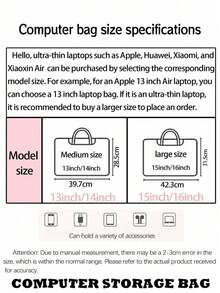 This 1-Piece Cartoon Rainbow Puppy Laptop Tote Bag Is Made Of PU Leather, Is Waterproof And Shockproof, And Fits 16-Inch/15-Inch/14-Inch Laptops. Lightweight And Practical, It's Designed For Travel And Makes A Perfect Ramadan Gift. - Multicolor - View 11