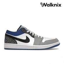 Air Jordan 1 Low SE 'True Blue' White Black Cement-Grey Dark-Marina-Blue Sneakers Men DM1199-140 - Nhiều màu - Xem 1