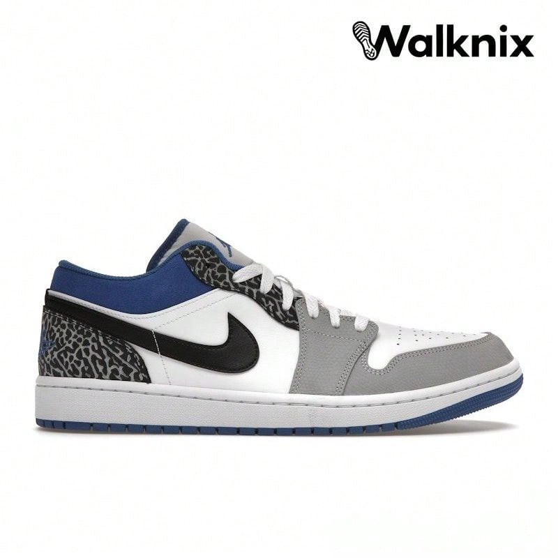 Air Jordan 1 Low SE 'True Blue' White Black Cement-Grey Dark-Marina-Blue Sneakers Men DM1199-140 - Nhiều màu - Xem 1