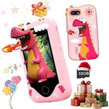 儿童智能玩具手机 - 适合 3-12 岁儿童的圣诞节生日礼物，带触摸屏、双摄像头、学习功能的儿童手机玩具，儿童 MP3 播放器 - 彩色 - 查看 2