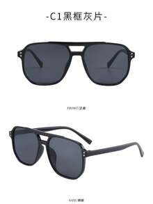 New Arrival European And American Fashion Square Frame Fashion Glasses, Minimalist Street Style Fashion Glasses For Men And Women - Multicolor - View 3