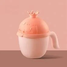 Taza de enjuague de ducha con diseño de corona - Recipiente de baño de plástico con efecto cascada y asa para un enjuague suave del cabello, accesorio de baño sin electricidad - tipo básico - Ver 13
