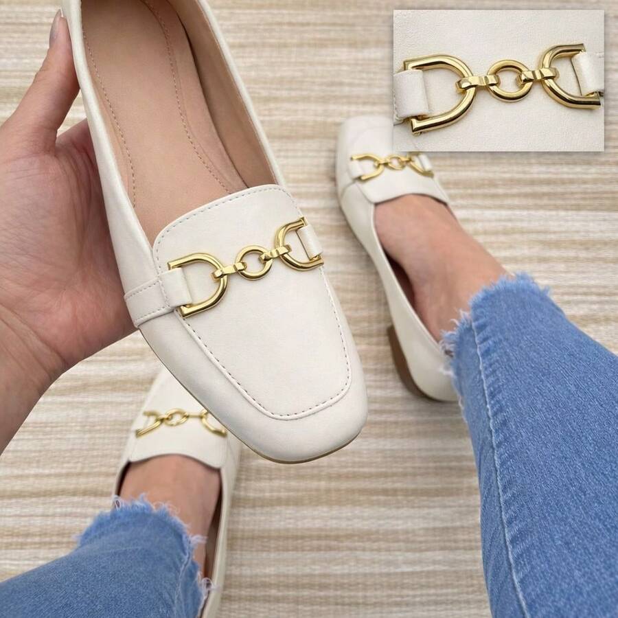 Women's Square Toe Loafer Comfort Bridle - OFF - View 1